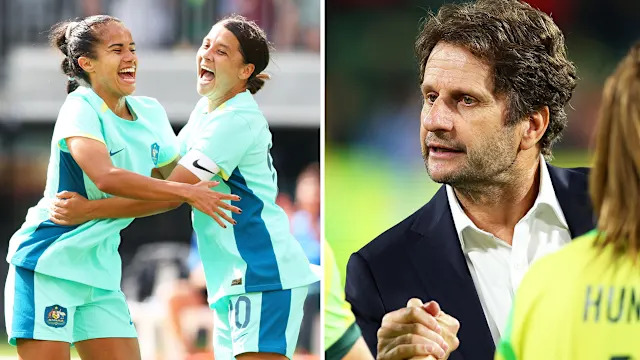 Matildas coach responds after worrying scenes despite win without Sam Kerr and Mary Fowler