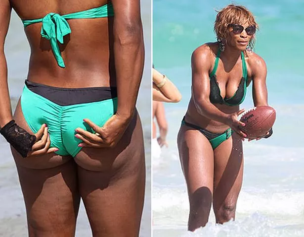 Serena Williams Enjoys a Relaxed and Confident Beach Day in Miami