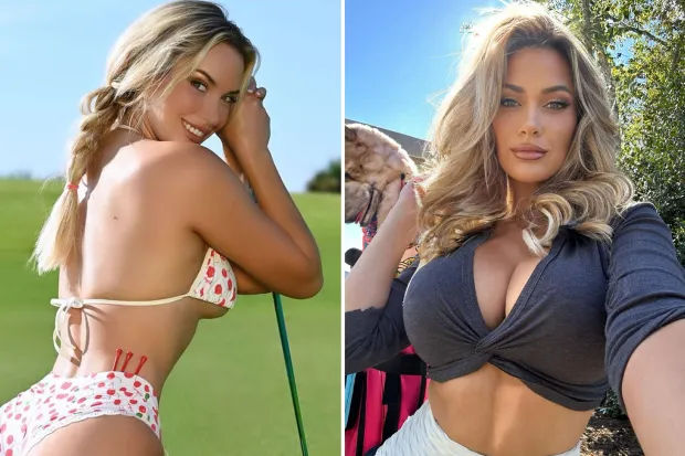 Paige Spiranac Wows Fans with Striking Red Bikini and Playful Room Design